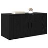vidaXL Wandmontiertes TV-Regal Schwarz Eichen-Optik 80 x 34,5 x 40 cm