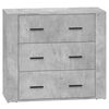 vidaXL Sideboards 2 Stk. Betongrau Holzwerkstoff