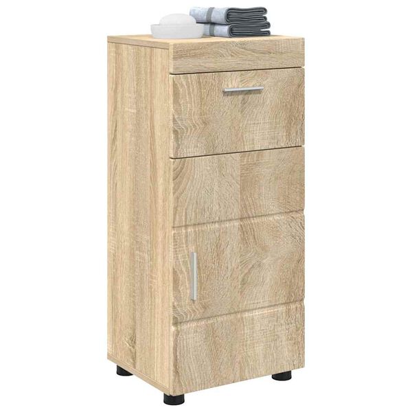 vidaXL Badezimmerschrank-Set TULUM Sonoma-Eiche 37 x 31,5 x 82 cm