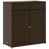vidaXL Gartenschrank Braun 105x55x113 cm Poly Rattan
