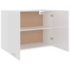 vidaXL H&auml;ngeschrank Lyon Hochglanz-Wei&szlig; 80x31x60 cm Holzwerkstoff