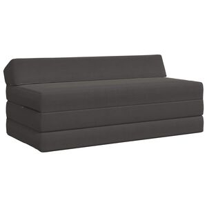 vidaXL Klappsofa Bett Dunkelgrau 120 x 60 x 49 cm Stoff