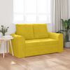 vidaXL Schlafsofa 60cm Gelb Samt