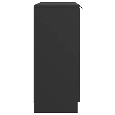 vidaXL Sideboard Schwarz 60x30x70 cm Holzwerkstoff