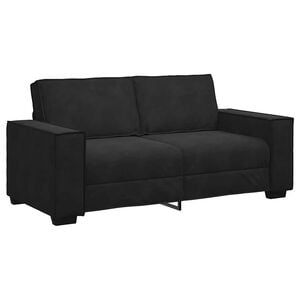 vidaXL 2-Sitzer-Sofa Schwarz 180x78x84 cm Samt