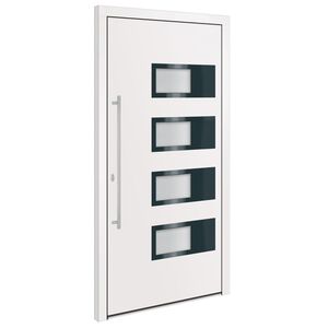 vidaXL Haust&uuml;r Wei&szlig; 100x200 cm Aluminium und PVC