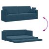 vidaXL Boden-Sofa-Bett 200cm Blau Samt