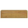 vidaXL Wand-Badschrank 110x45x30 cm Teak Massivholz