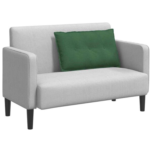 vidaXL R&uuml;ckenkissen Dschungelgr&uuml;n 80 x 50 cm Cordstoff