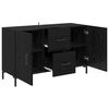 vidaXL Sideboard Schwarz Eichen-Optik 100 x 36 x 60 cm Holzwerkstoff