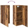 vidaXL Highboard Altholz 69,5 x 34 x 180 cm Holzwerkstoff