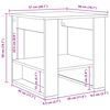 vidaXL Couchtisch Artisan-Eiche 51 x 50 x 50 cm Holzwerkstoff