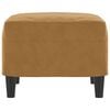vidaXL Fußhocker Braun 60x50x41 cm Samt