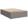 vidaXL Boxspringbett mit Matratze Taupe 160x200 cm Stoff