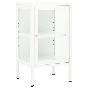 vidaXL Sideboard 38x35x70 cm Metall und Glas