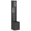vidaXL Garten Sichtschutz-Leinwand Floral Schwarz 32 x 150 cm