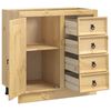 vidaXL Schrank mit Regal Honig 80 x 46 x 81 cm Massives Kiefernholz