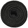 vidaXL Arbeitsseil Schwarz 14 mm 100 m Polypropylen