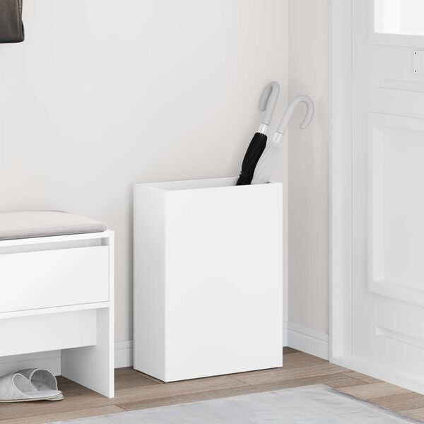 vidaXL Sonnenschirmhalter Wei&szlig; 40 x 20 x 55,5 cm Holzwerkstoff