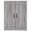 vidaXL Wandschrank Grau Sonoma 69,5x34x90 cm Holzwerkstoff