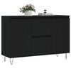 vidaXL Sideboard Schwarz 101,5x35x70 cm Holzwerkstoff