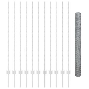 vidaXL Geschwei&szlig;ter Drahtzaun 25 x 1,4 m (B x H) Feuerverzinkter Stahl
