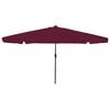 vidaXL Garten-Sonnenschirm Bordeauxrot 395 x 395 x 245 cm Polyester