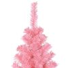 vidaXL Weihnachtsbaum mit 300 LEDs mit St&auml;nder Rosa 180 cm PVC