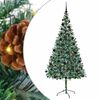 vidaXL K&uuml;nstlicher Weihnachtsbaum Gr&uuml;n 210 cm PVC und Stahl