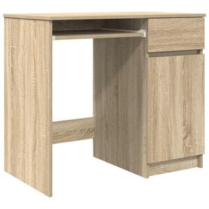 vidaXL Schreibtisch Sonoma-Eiche 86x49x76 cm Holzwerkstoff