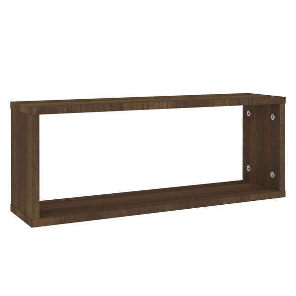 vidaXL W&uuml;rfelregale 6 Stk. Braun Eichen-Optik 60x15x23cm Holzwerkstoff