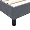 vidaXL Boxspringbett mit Matratze Dunkelgrau 180x220 cm Samt