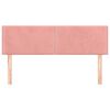 vidaXL Kopfteile 2 Stk. Rosa 72x5x78/88 cm Samt