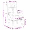 vidaXL Sessel Weiß 69 x 74 x 93 cm Kunstleder