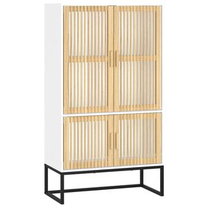 vidaXL Highboard Wei&szlig; 70x35x125 cm Holzwerkstoff
