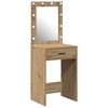 vidaXL Schminktisch Artisan-Eiche 50 x 41 x 135 cm Holzwerkstoff