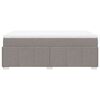 vidaXL Boxspringbett mit Matratze Taupe 120x190 cm Stoff