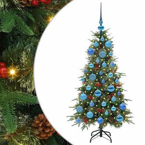 vidaXL K&uuml;nstlicher klappbarer Weihnachtsbaum Gr&uuml;n 120 cm PE und PVC
