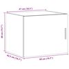 vidaXL Wandschrank R&auml;uchereiche 50x42,5x40 cm Holzwerkstoff