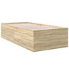vidaXL Bettgestell Sonoma-Eiche 90x190 cm Holzwerkstoff