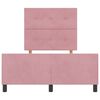 vidaXL Boxspringbett mit Kopfteil Rosa 120 x 190 cm Samt