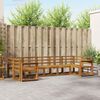 vidaXL Outdoor-Sofagarnitur 7 pcs Natur Massivholz Akazie