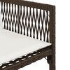 vidaXL 13-tlg. Garten-Essgruppe mit Kissen Braun Poly Rattan
