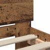 vidaXL Bettrahmen mit Kopfteil Altholz 75 x 190 cm Holzwerkstoff