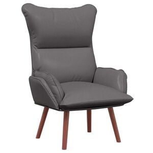 vidaXL Sessel Grau 69 x 74 x 93 cm Kunstleder