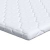 vidaXL Kokosnuss Topper Wei&szlig; 140 x 190 cm Jacquard-Stoff