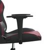 vidaXL Gaming-Stuhl Schwarz und Weinrot Kunstleder
