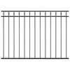 vidaXL Zaunelement ASSEN Stahl 163x120 cm Schwarz