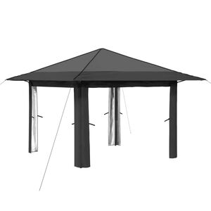 vidaXL Gazebo ohne Seitenwand Hellgrau und Anthrazit