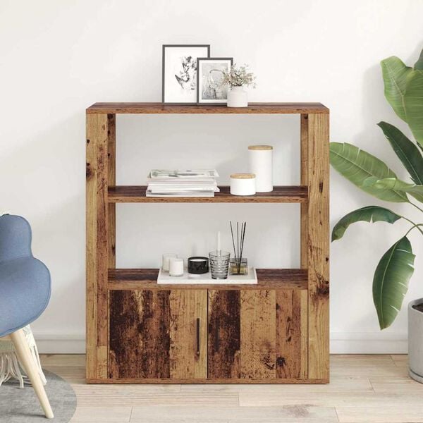 vidaXL Sideboard Altholz 30 x 80 x 90 cm Holzwerkstoff
